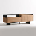 Modernes Sideboard, mit klarer Formgebung, Farbe: grau