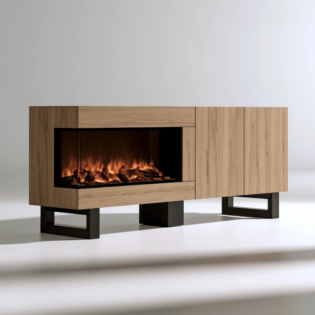 Modernes Sideboard, aus Holz, Farbe: hellbraun