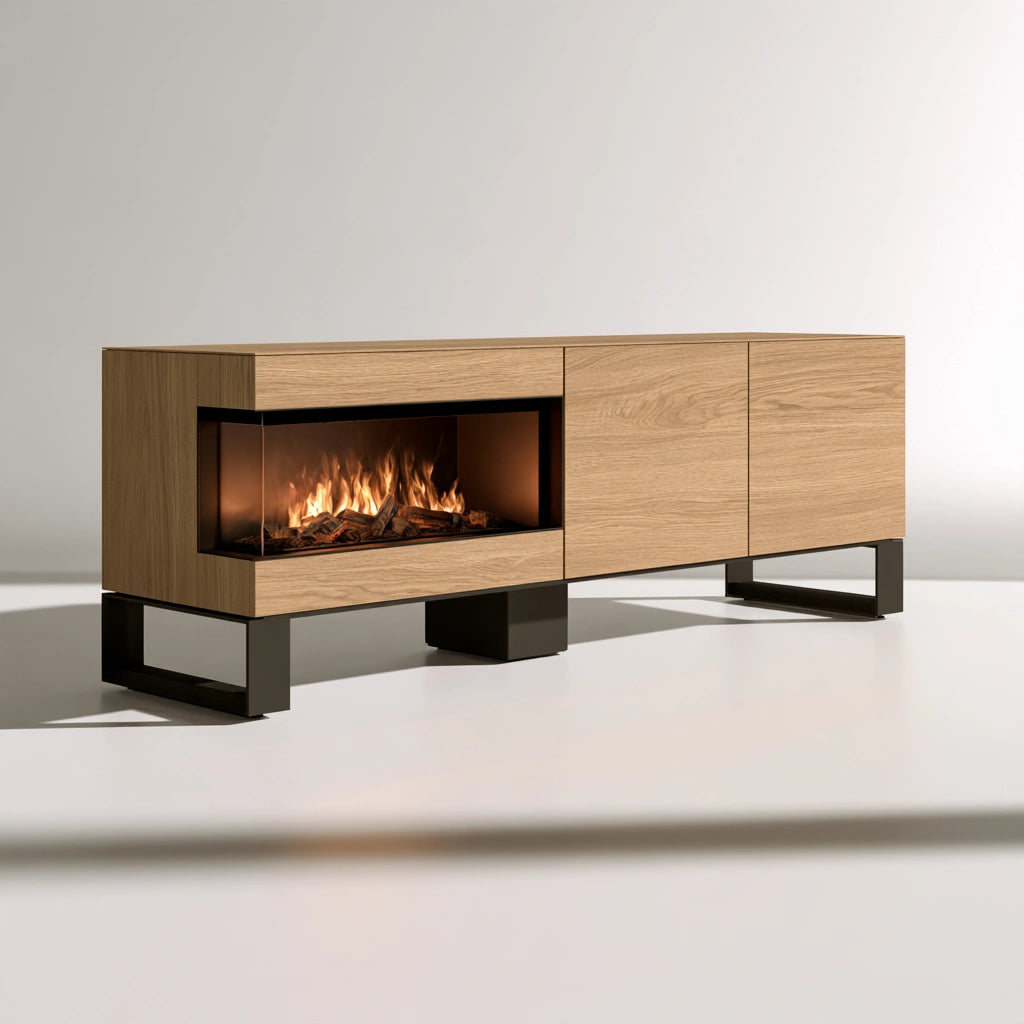 Modernes Sideboard, aus Holz, Farbe: hellbraun