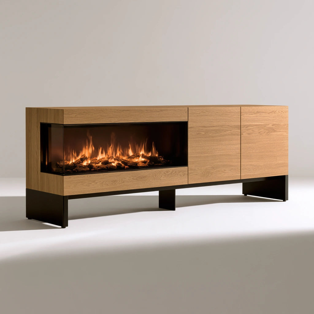 Modernes Sideboard, aus Holz, Farbe: hellbraun